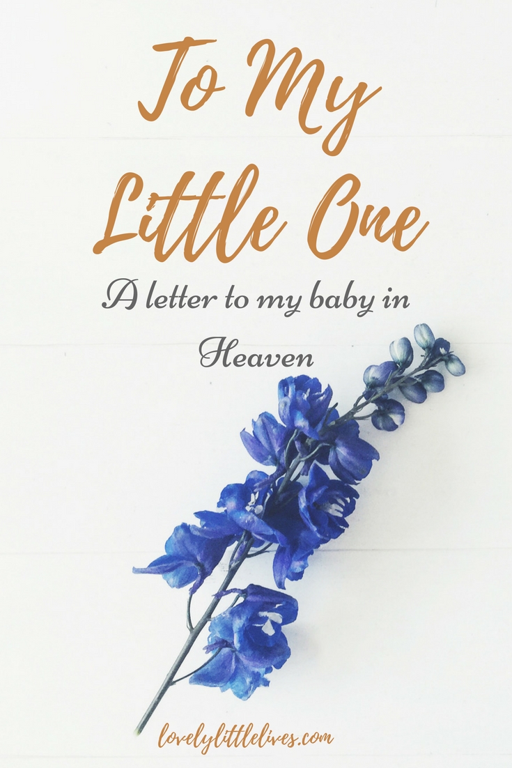 To My Little One A Letter To My Baby In Heaven Lovely Little Lives