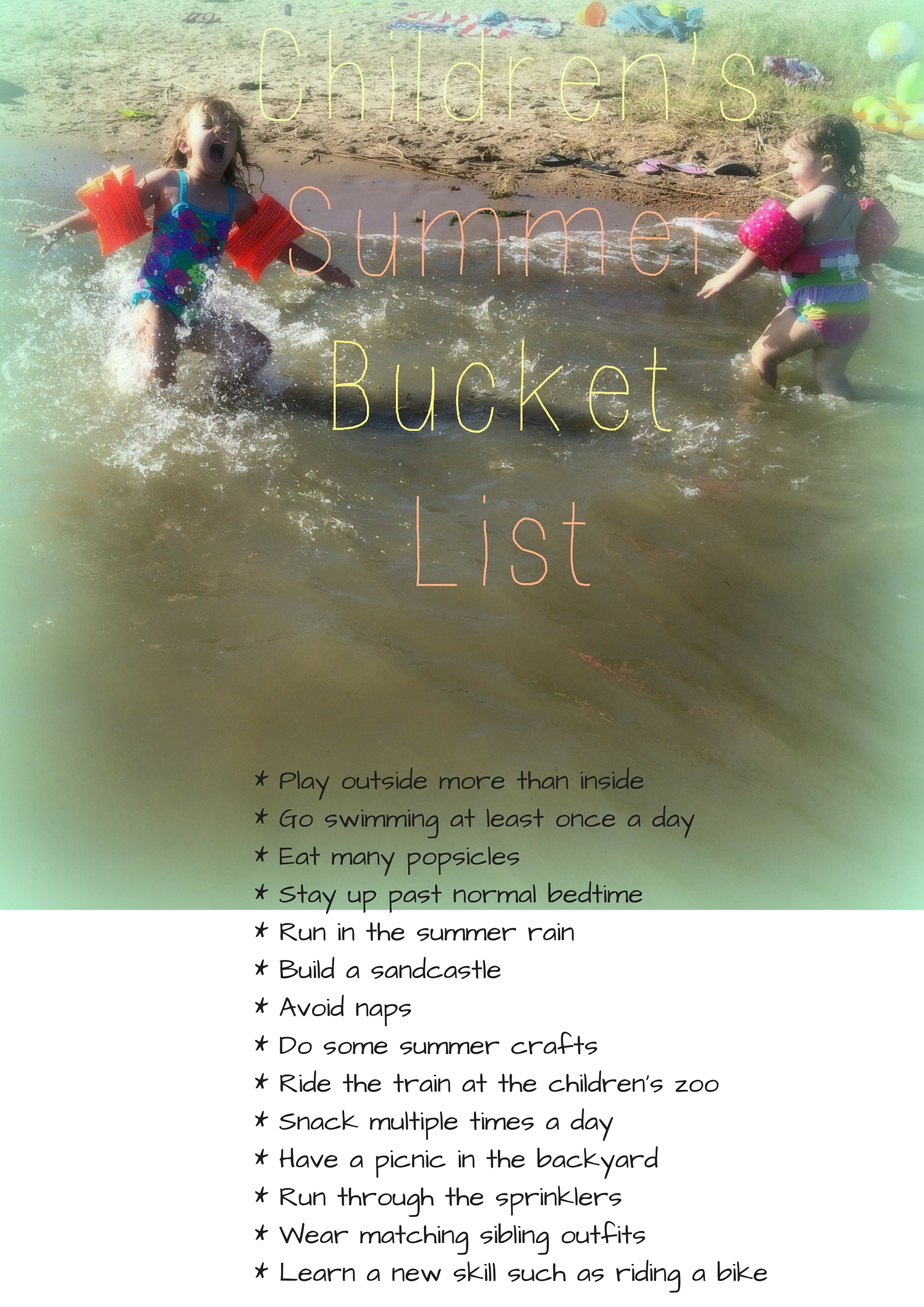 Children's Summer Bucket List