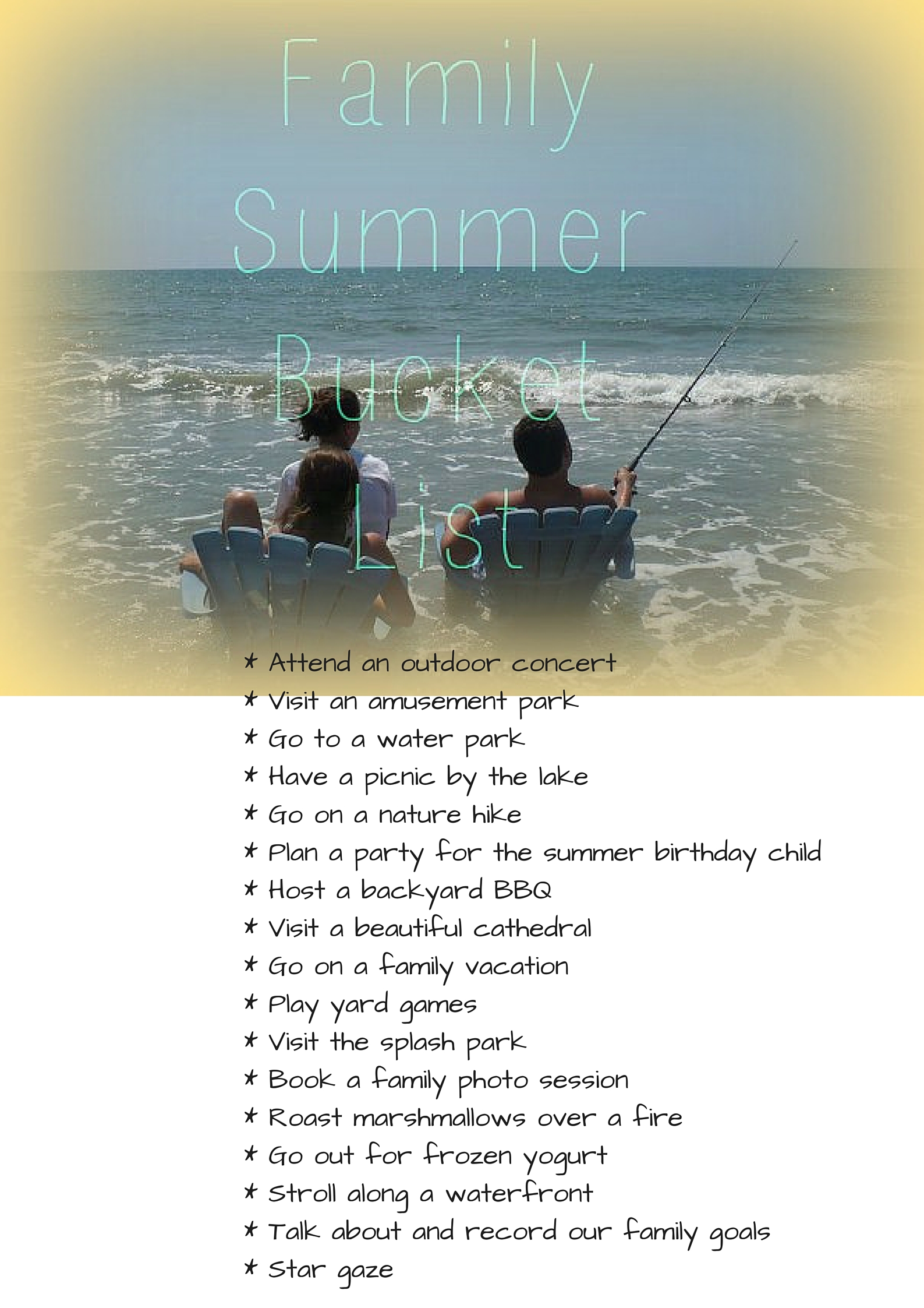 Family Summer Bucket List