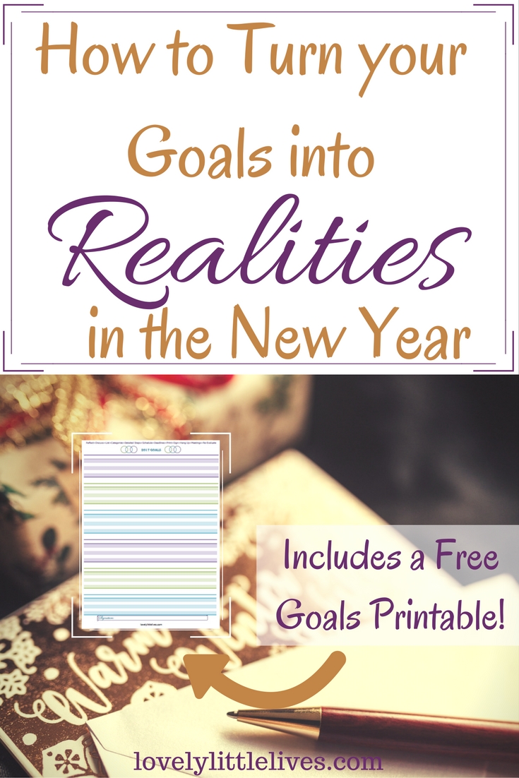 how to turn your goals into realities