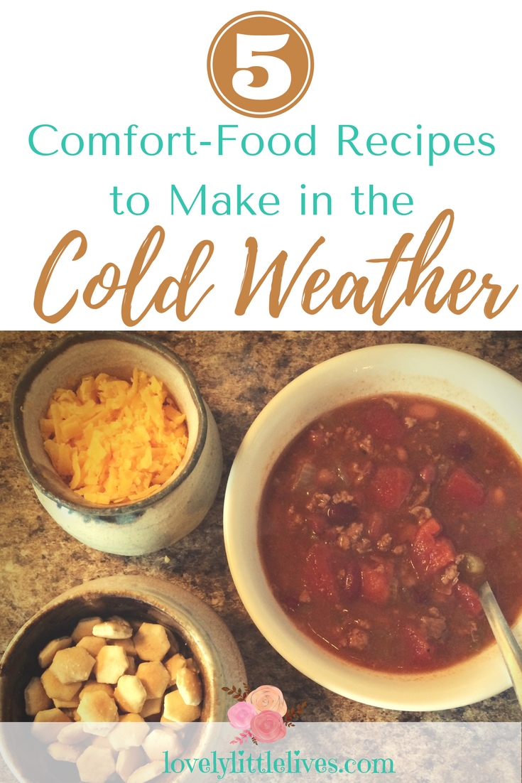 5 Comfort Food Recipes to Make in the Cold Weather Months #comfortfood #recipes #coldweatherrecipes #whattoeatinthewinter