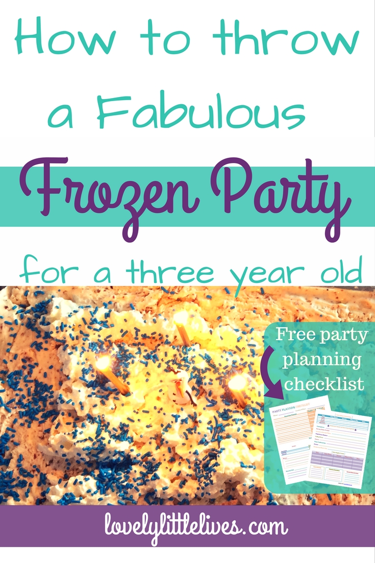 how to throw a frozen party