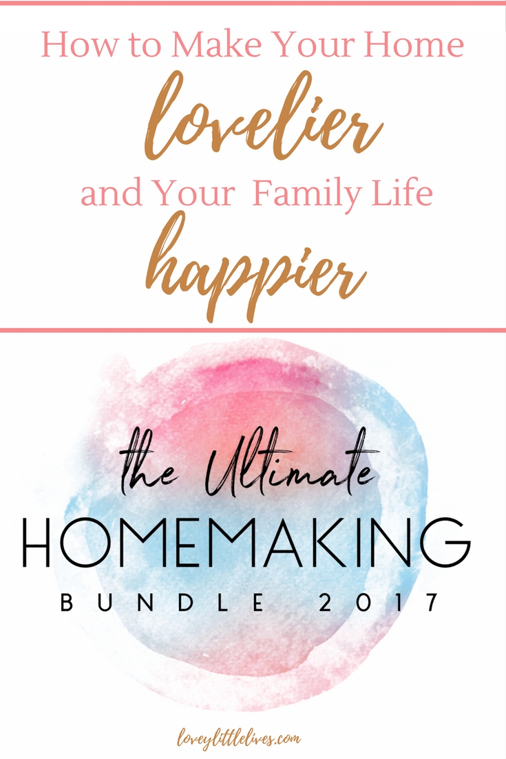 How to make your home lovelier and family life happier with the ultimate homemaking bundle! Special flash sale only available through October 24!