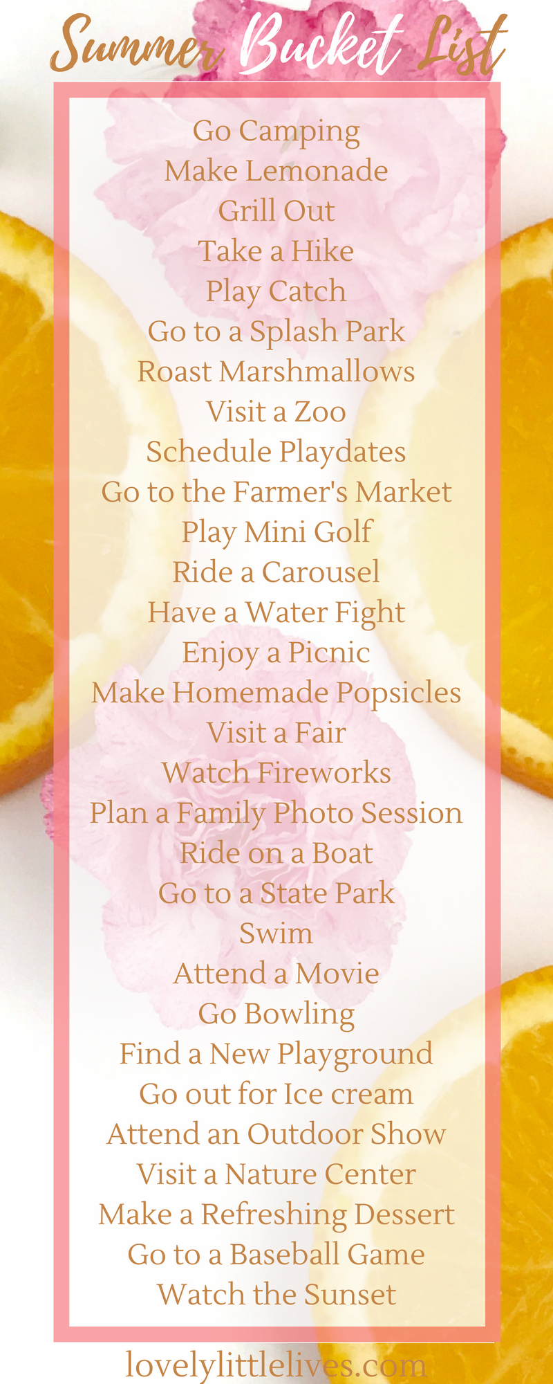 Grab a free summer bucket list to check off with your family! #summer #sumerbucketlist #familysummer