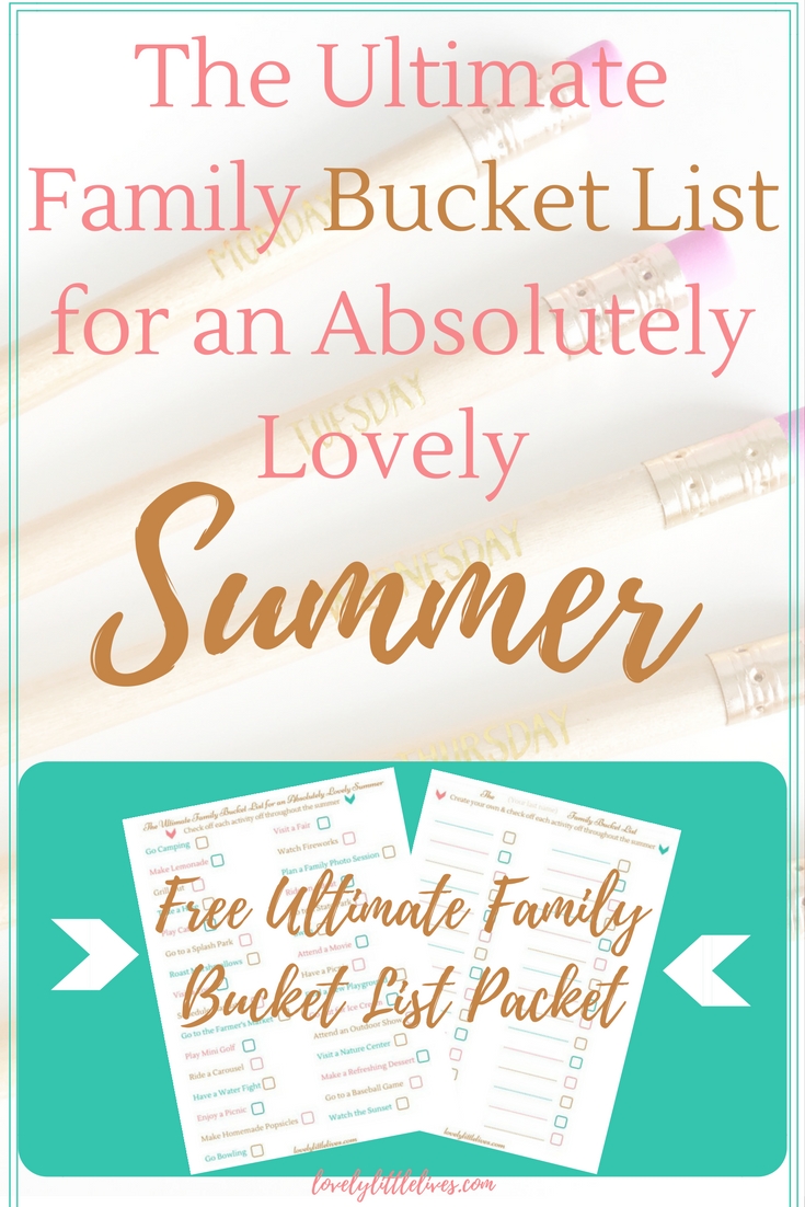 The Ultimate Family Summer Bucket List