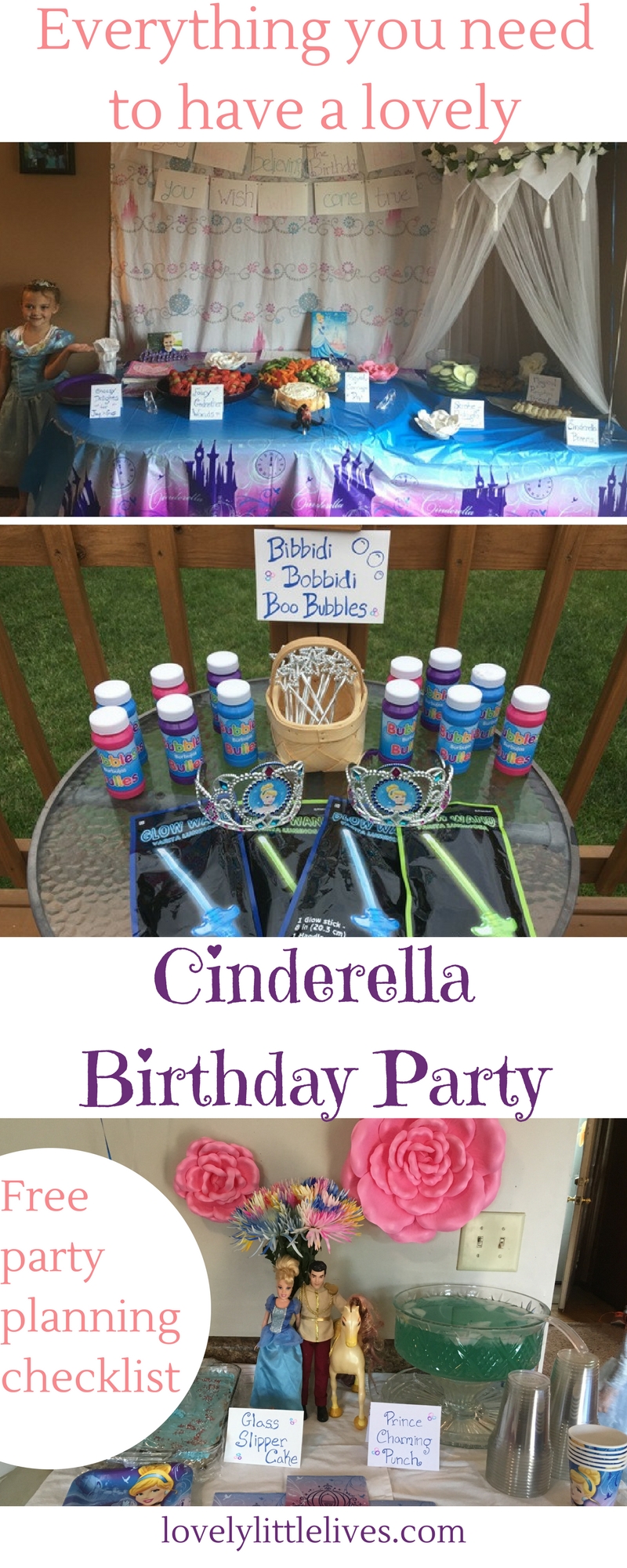 Everything you need to have a lovely Cinderella party. 